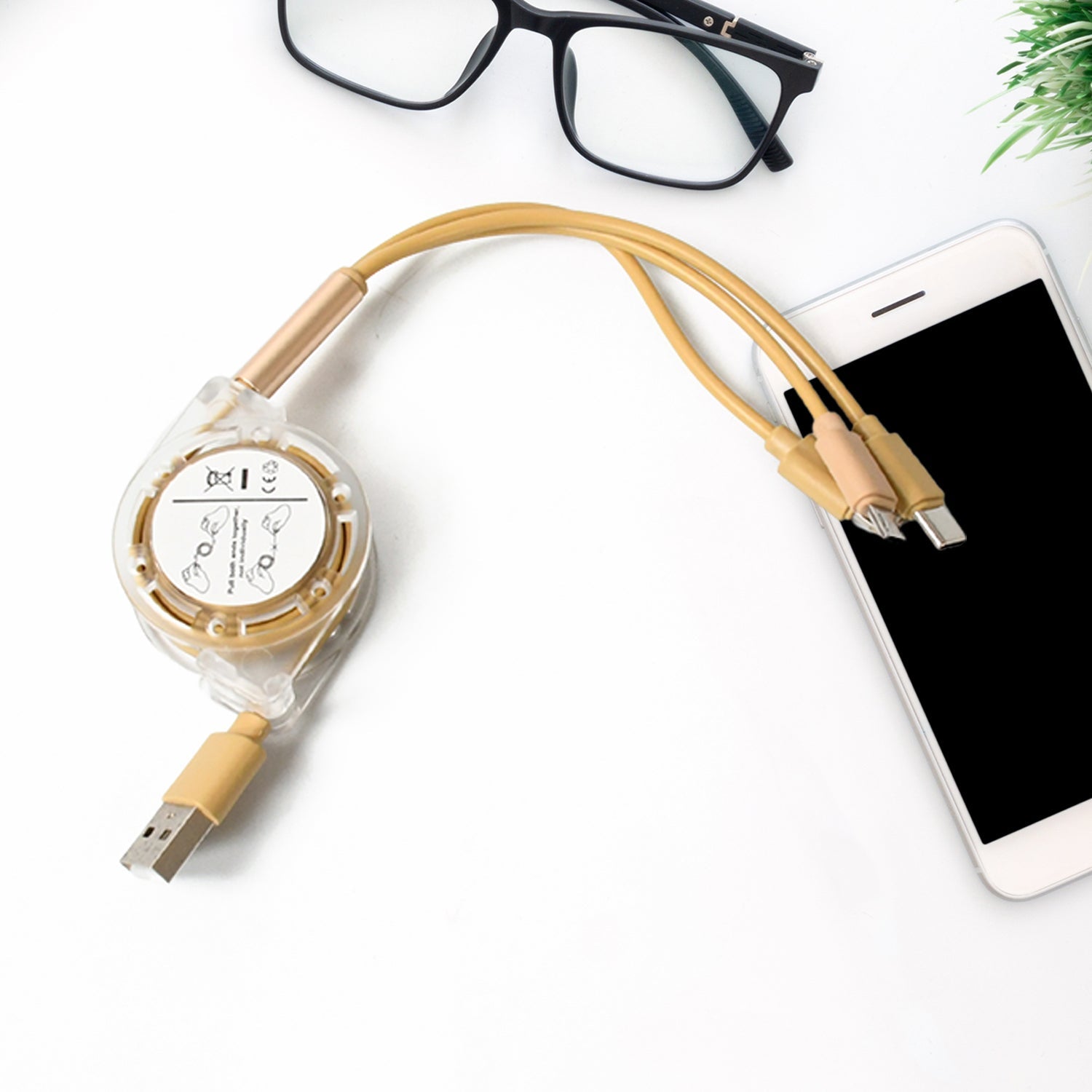 12835 Retractable Charger Charging Cable, Micro USB Cable, 3 in 1, Multi Charging Cable, Compatible with Phone / Type C / Micro Android USB and Other Mobile Devices (1 Pc) 12835 Retractable Charger Charging Cable, Micro USB Cable, 3 in 1, Multi Charging Cable, Compatible with Phone / Type C / Micro Android USB and Other Mobile Devices (1 Pc)